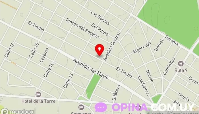 mapa de Agrimensores Asociados Agrimensor en La Paloma