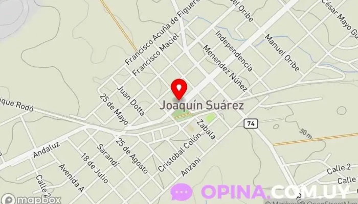 mapa de Agroveterinaria ''El Cimarrón'' Veterinario en Joaquín Suárez