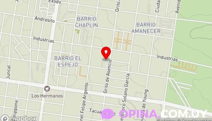 mapa de Aires De Jacaranda  en Paysandú