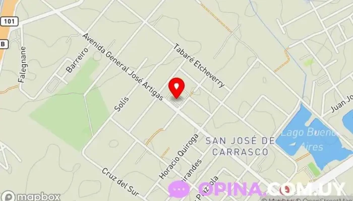 mapa de Aires de la Costa Complejo de apartamentos en Canelones