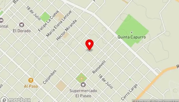 mapa de Alas Rojas Club deportivo en Santa Lucía