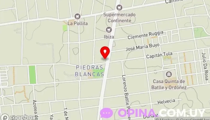 mapa de Alba Lila Confecciones Modista en Montevideo