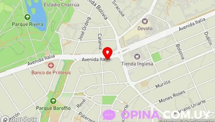 mapa de Alberto Gandulia S.A. Papelería en Montevideo