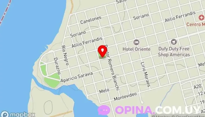 mapa de Alianza Bella Union Escuela en Bella Unión