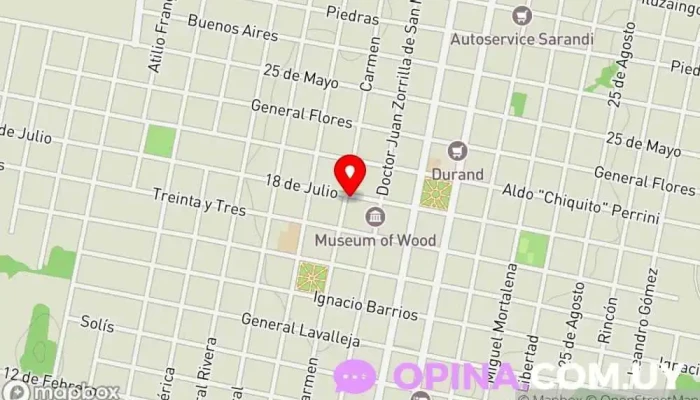 mapa de Alianza Carmelo Escuela en Carmelo