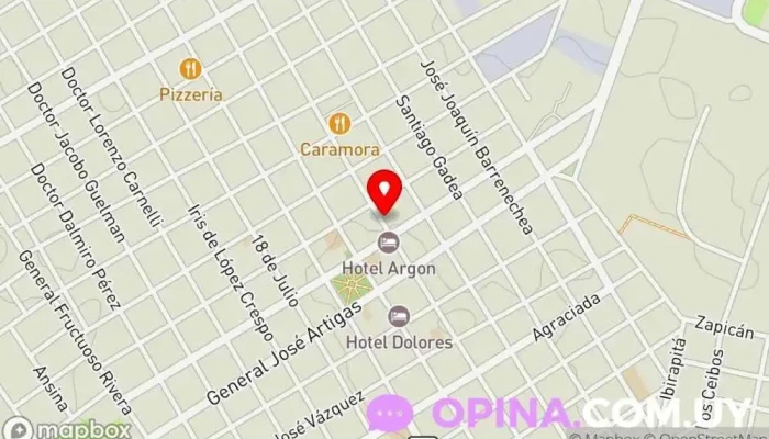 mapa de Alianza Dolores Escuela en Dolores