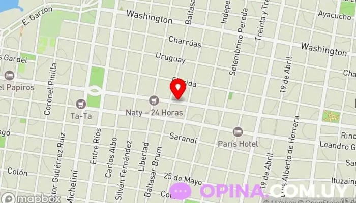 mapa de All Music - Academia Rubiolo Conservatorio de música en Paysandú