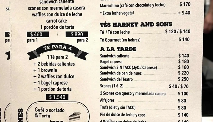 Allegro Cafe En Teatro Solis Menu - Montevideo