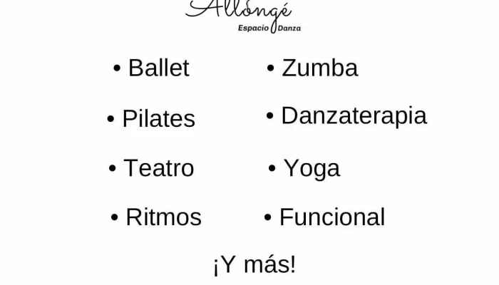 Allonge Espacio Danza Mas Recientes - Treinta y Tres