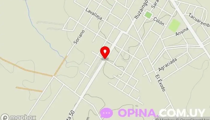 mapa de Almacen Tres Soles Tienda general en Tarariras