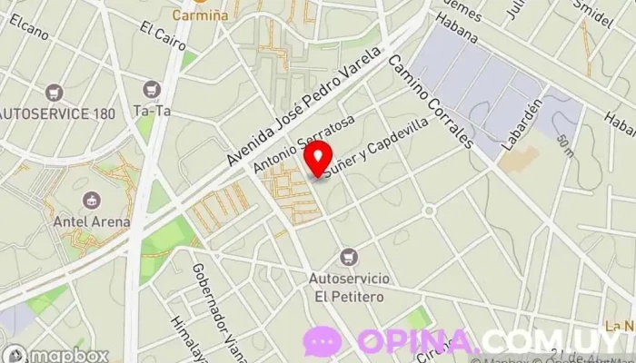 mapa de Almacén Yenny Tienda general en Montevideo