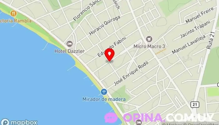 mapa de Alta Gama Bienes Raíces  en Col. del Sacramento