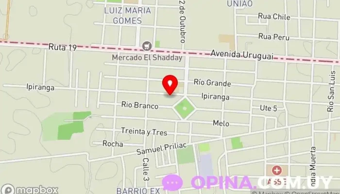 mapa de Alternativa Chuy Centro educativo en Chuy