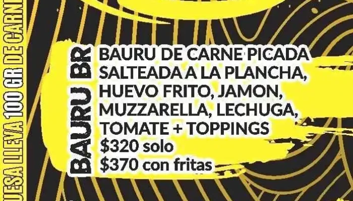 Alto Bajon Fast Food -  Menu - Minas