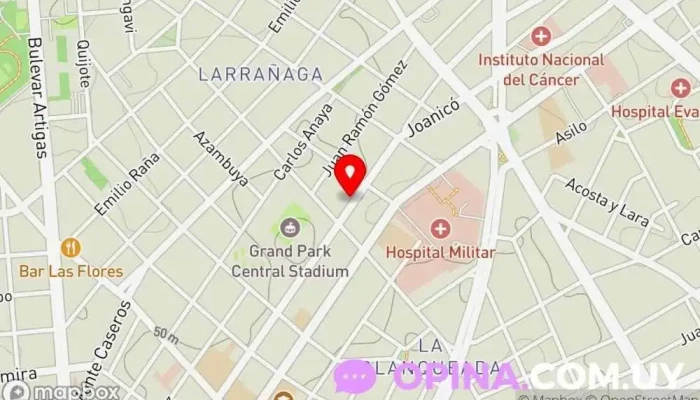 mapa de Alvares Buzio Agencia inmobiliaria en Montevideo