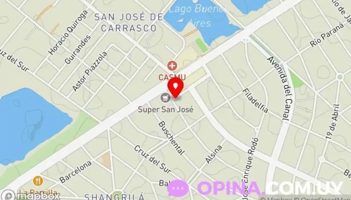 mapa de AM - Asistencia Médica Clínica ambulatoria, Seguridad y salud ocupacional en Ciudad de la Costa