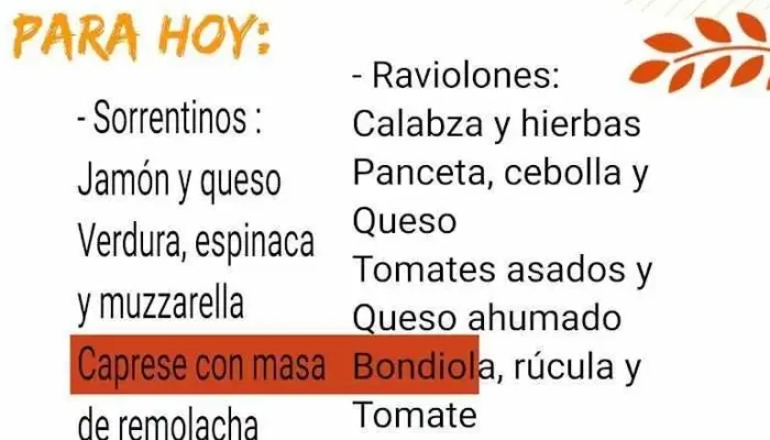 Ama Tu Cocina -  Menu - Rocha