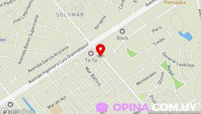 mapa de Amanecer Estudio Inmobiliario Agencia inmobiliaria en Ciudad de la Costa