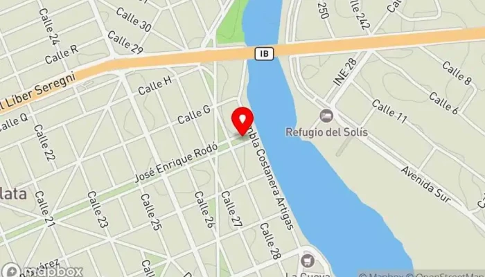 mapa de Amaramar hamburguesas artesanales Hamburguesería en Parque del Plata