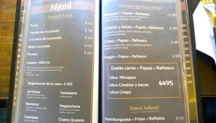 America Menu - Tacuarembó