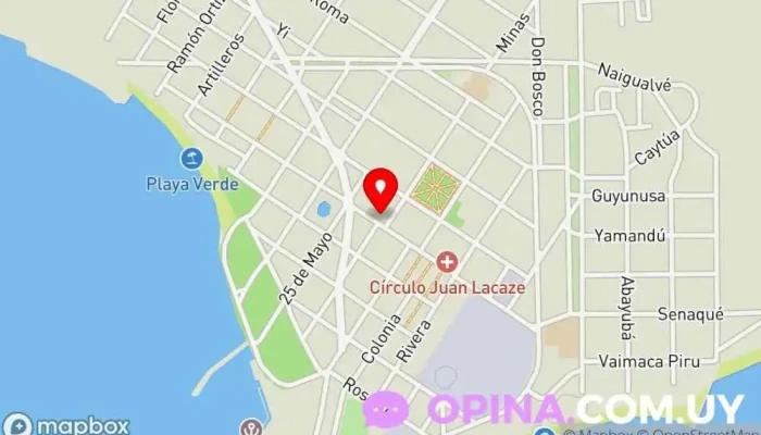 mapa de American University Consortium Escuela comunitaria en Juan L. Lacaze