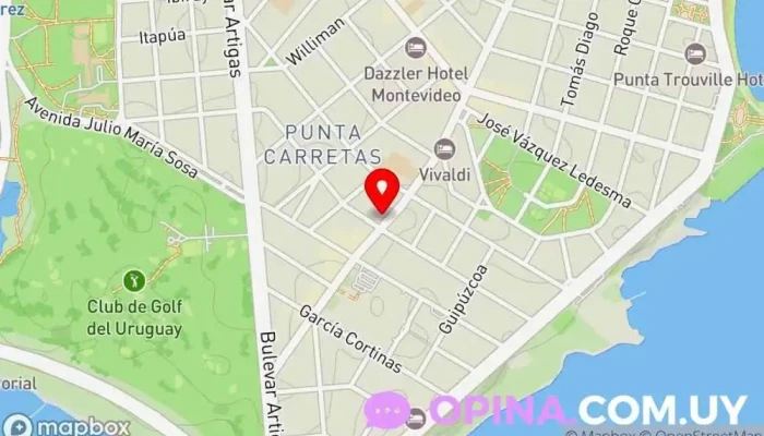 mapa de Ananikian Negocios Inmobiliarios Agencia inmobiliaria en Montevideo