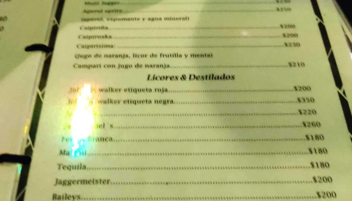 Anda Fijate Menu - Montevideo