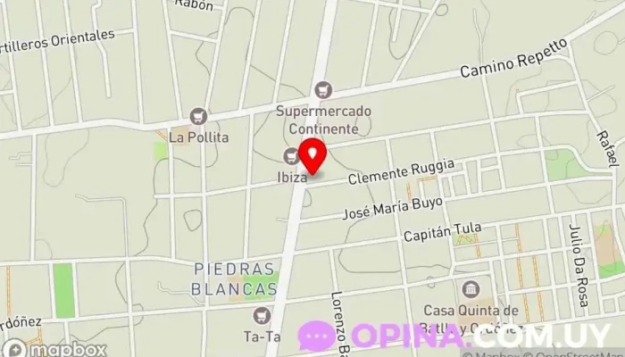 mapa de Anexo Centro De Salud Piedras Blancas Centro de salud en Montevideo