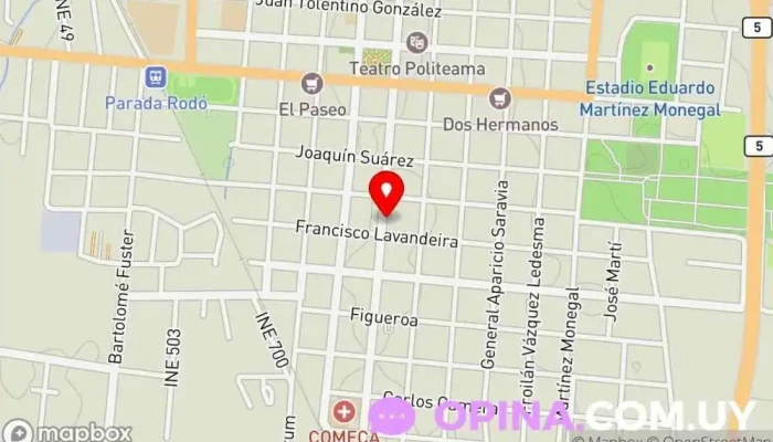 mapa de Anglo Canelones Academia de idiomas en Canelones