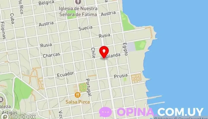 mapa de ANGLO CERRO Academia de inglés en Montevideo