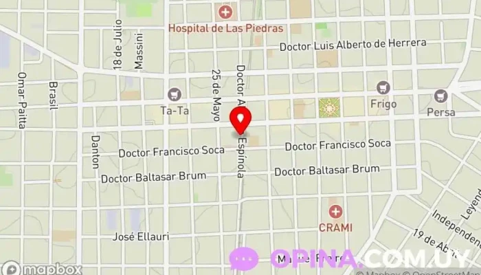 mapa de ANGLO Las Piedras Centro educativo en Las Piedras