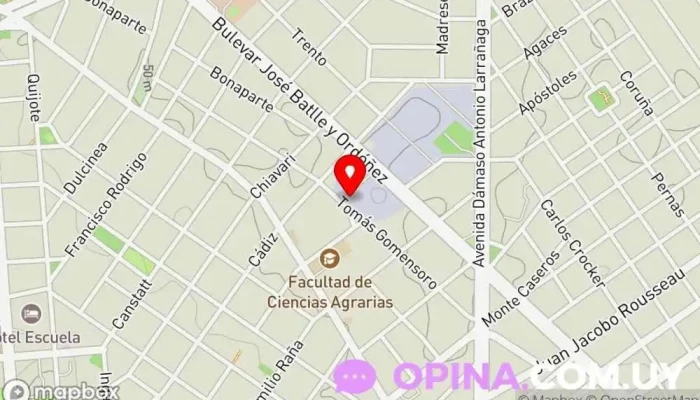 mapa de Angus del Modelo Casa rural en Montevideo