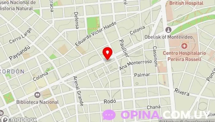 mapa de Anhec Administración SRL Consultor inmobiliario en Montevideo