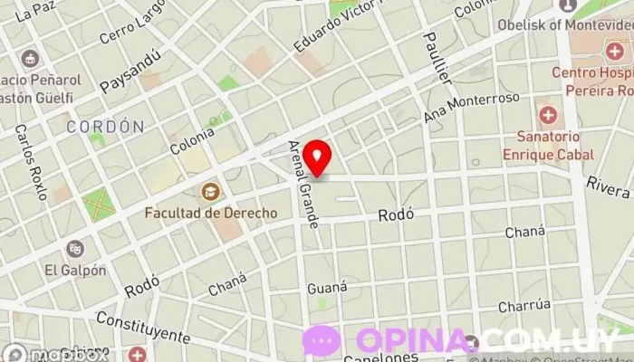 mapa de Antojos café Cafetería, Comida a domicilio, Restaurante, Snack bar en Montevideo