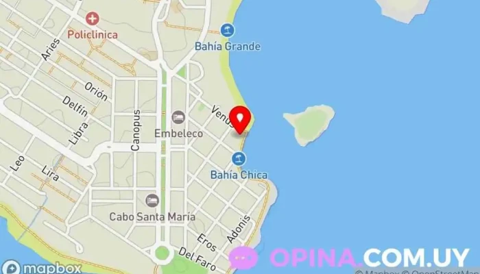 mapa de Apartamentos Alborada Apartamento turístico, Alojamiento en La Paloma