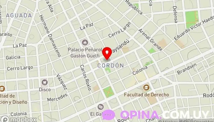 mapa de Apolo Clínica de Cirugía estética Hospital en Montevideo