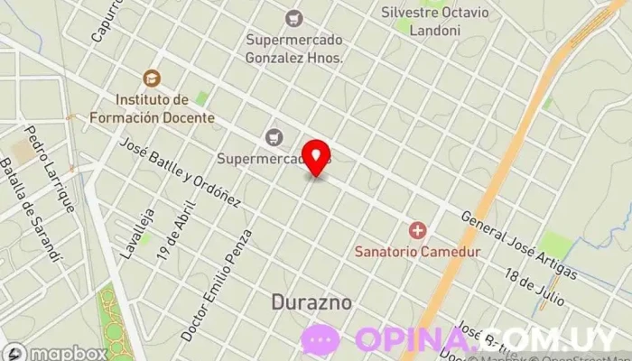 mapa de Aquarella papelería Papelería, Librería, Librería infantil, Tienda de artesanías, Juguetería en Durazno