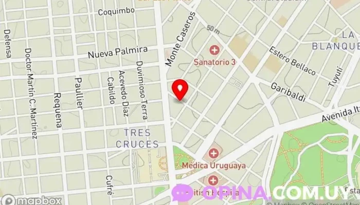 mapa de Archivos Rx Clínica especializada, Clínica dental, Clínica ambulatoria en Montevideo