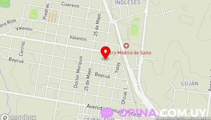 mapa de Arcoíris papelería Tienda de regalos en Salto