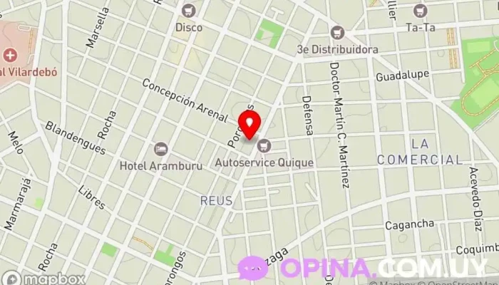 mapa de ARDO Mayorista Mayorista en Montevideo