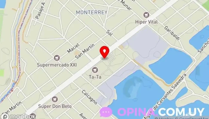 mapa de Arenas de Carrasco Centro comercial en Ciudad de la Costa