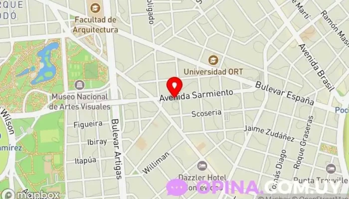 mapa de ARGOS Negocios Inmobiliarios Agencia inmobiliaria en Montevideo