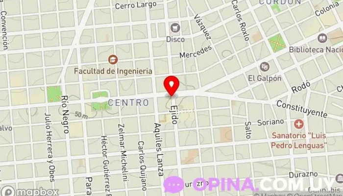 mapa de Arquihouse inmobiliaria Agencia inmobiliaria en Montevideo