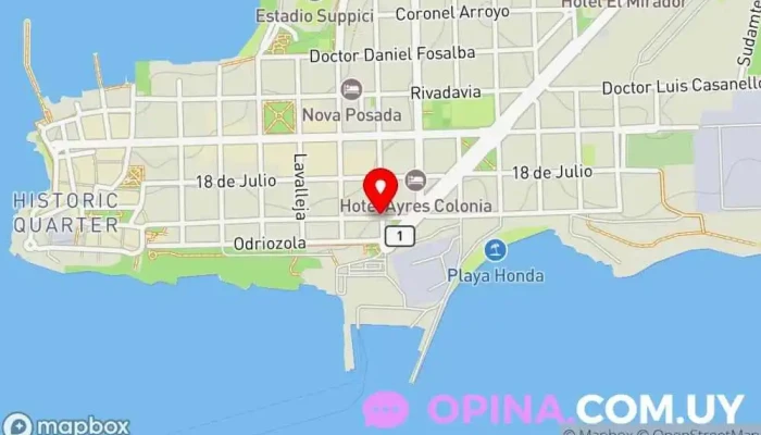 mapa de Arrigoni Propiedades Agencia inmobiliaria en Col. del Sacramento