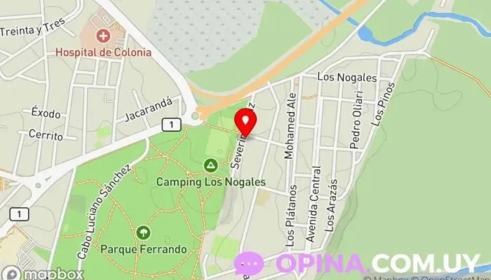 mapa de Arrigoni Propiedades Agencia inmobiliaria en Col. del Sacramento