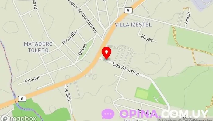 mapa de Arte Dulce Papelería en Barros blancos