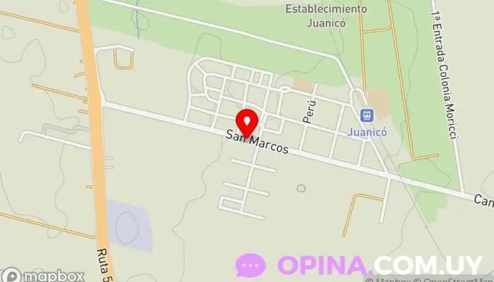 mapa de Artesanas de Juanico Tienda de alimentación en Juanicó