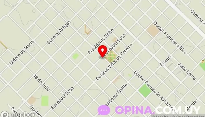 mapa de Artículos Religiosos San José Librería religiosa en Sarandí del Yí