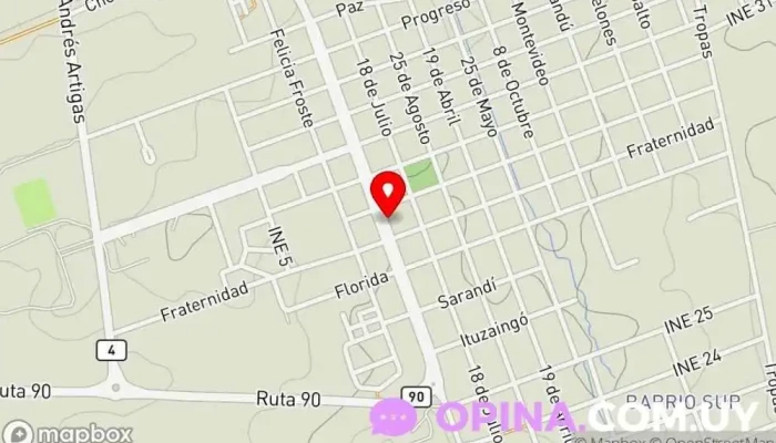 mapa de AS Fitness Gimnasio en Guichón