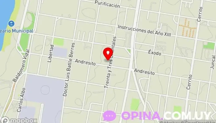 mapa de ASDOPAY (Asociación Sindrome de Down Paysandú) Organización de ayuda y servicios para personas con discapacidad en Paysandú